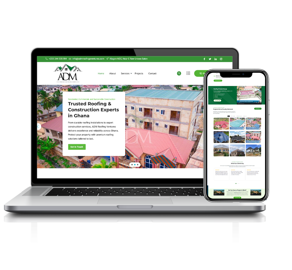 Small business website